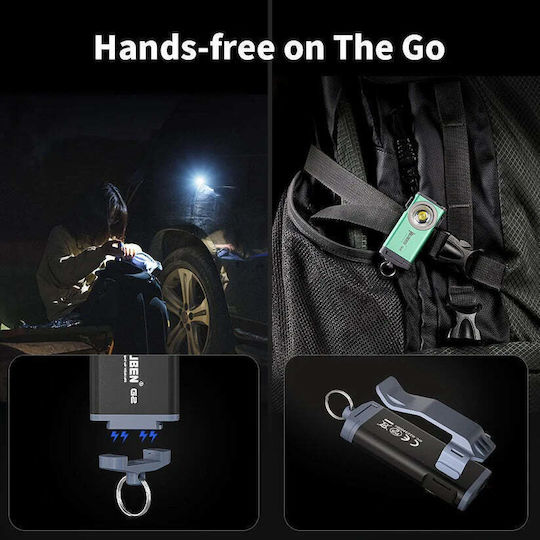 Wuben Wiederaufladbarer Schlüsselanhänger LED Taschenlampe mit Maximaler Helligkeit 500lm