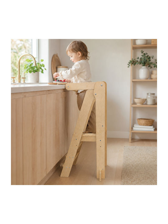 Learning Tower for Painting from Wood Beige