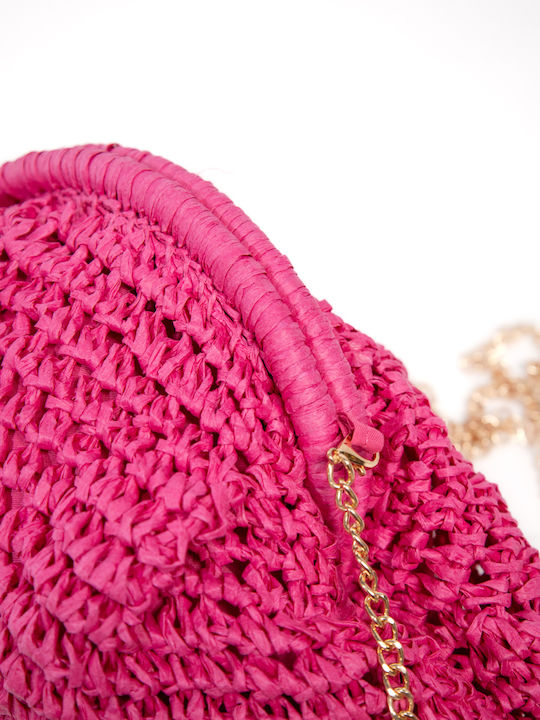 Straw Women's Clutch Pink