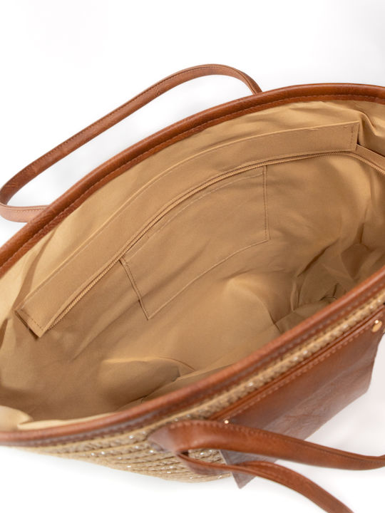 Straw Women's Tote Bag Brown SCDGKBB561069 Brown-os