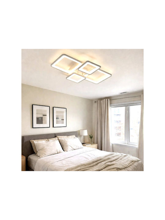 Lightplanet Plafonieră de Tavan Albă cu LED Integrat și Telecomandă