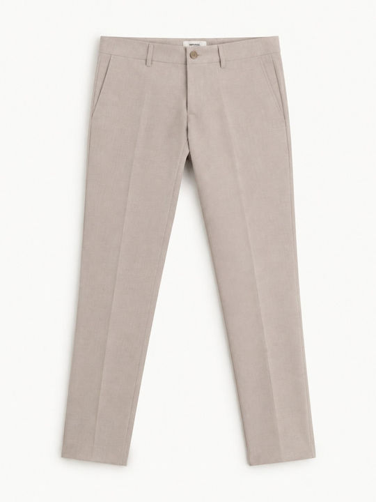 Trousers In Slim Fit Beige