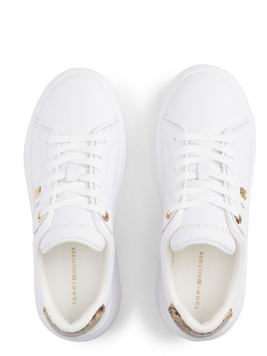 Adidași Flatforms pentru femei albe