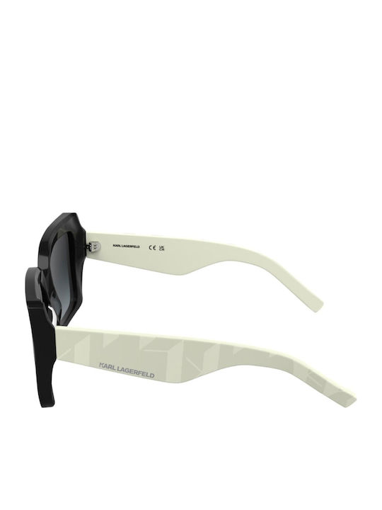 Karl Lagerfeld Ochelari de Soare Pentru Femei cu Ramă din Plastic Neagră și Lentile Negre