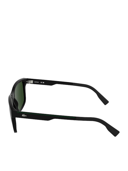 Lacoste Ochelari De Soare Pentru Bărbați Cu Ramă Neagră Și Lentilă Neagră