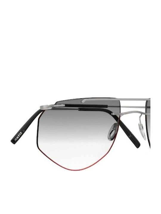 Silhouette Ochelari de Soare Bărbătești cu Ramă Metalică Neagră și Lentilă Neagră
