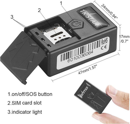 Mini GPS-Tracker mit GSM GPRS 2G LBS WiFi für Autos Lastkraftwagen Boote & Fahrräder