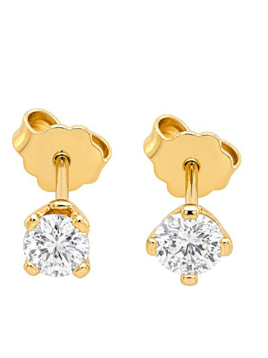 Xryseio Ohrringe aus 9K Gold mit Steinen Xryseio Ohrringe aus 9K Gold mit Steinen