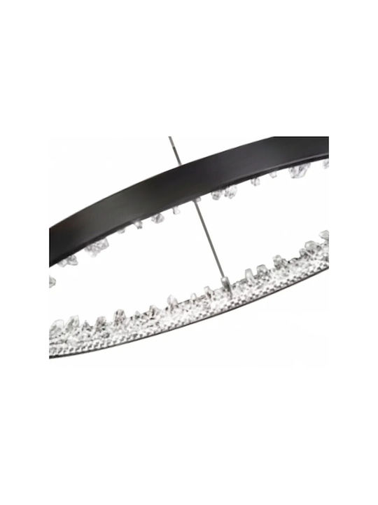 Jiju Lumini Suspendate Negru LED Cu Lumină Alb Natural