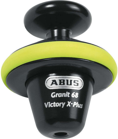 Abus 68 Granit Victory Xplus Motorrad-Bremsscheibenschloss mit Durchmesser der Kette 14mm Gelb Farbe