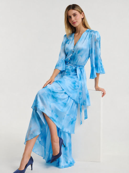 Summer Maxi Dress for Wedding / Christening Light Blue