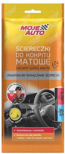 Moje Auto Moje Auto Polier- und Reinigungsmittel für Autoinnenraum mit Zitronenparfüm 24 Stück