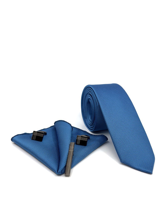 Legend Accessories Legend Accessories Set Monochrom Krawatten in Blau Farbe