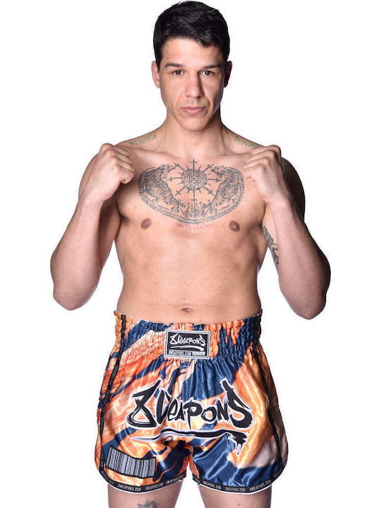 Boxershorts Muay Thai 8 Weapons Vivo Magma Orange