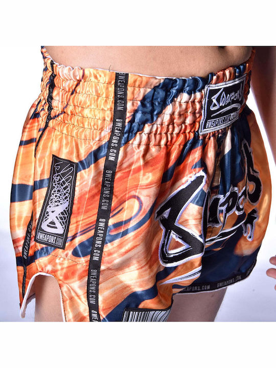 Boxershorts Muay Thai 8 Weapons Vivo Magma Orange