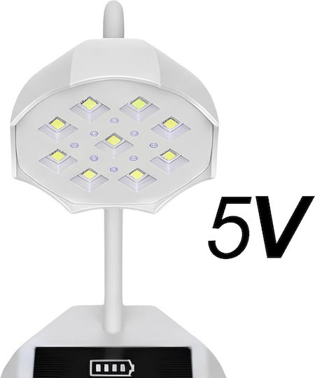 Avizar Uv Nail Lamp Automatic Sensor Rotating Head White
