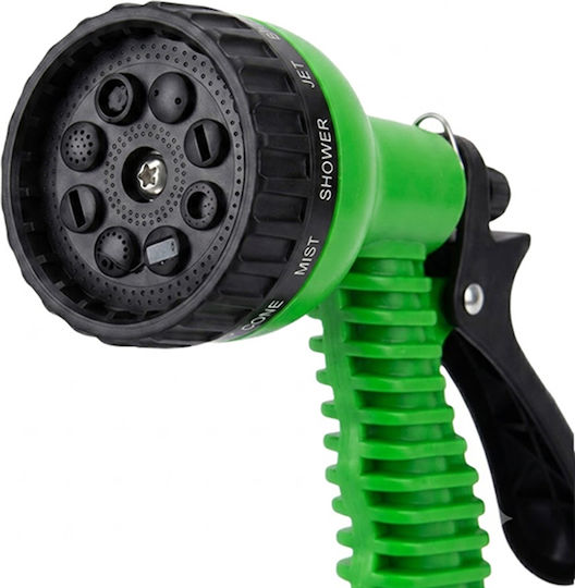 Avizar Expandable Garden Hose 30m Spray Gun Green