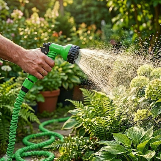 Avizar Expandable Garden Hose 15m Spray Gun