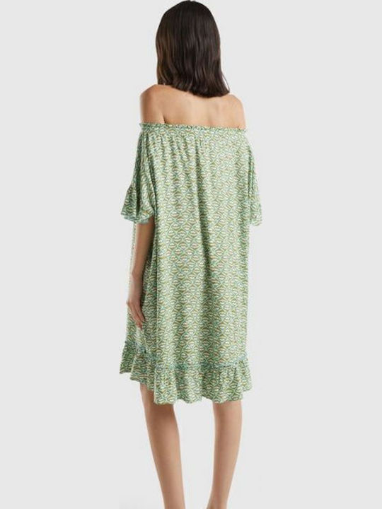 Benetton Καφτάνι Παραλίας Πράσινο