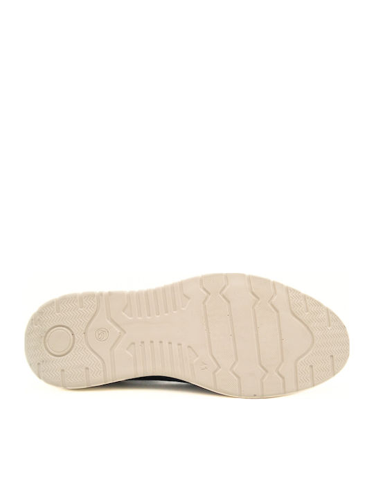 Herren Freizeitschuhe Aus Leder Blau DR431 Blau Nubuck