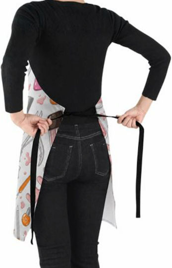 Professional Apron Cosmetics Hairdressing Zola Universal Size Adjustable Polyester 80 X 68 Cm