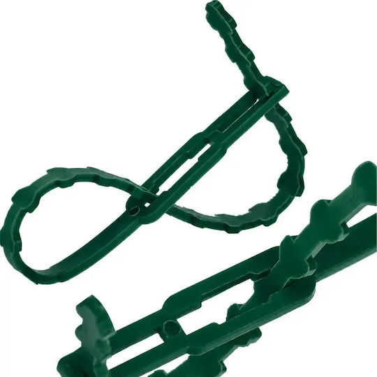Set 100 Legături pentru Plante Zola Reutilizabile Reglabile Suport de Legare Rezistent la Vreme 23 Cm