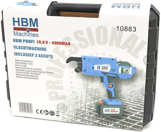 HBM Machines Electric Rebar Tying Tool Battery 10.8V