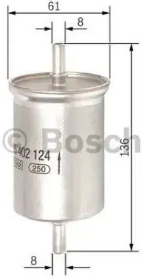 Bosch Car Fuel Filter for Smart Fortwo 451 Smart ForTwo F026402124