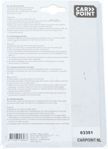 Hafner Aparat de măsurare analogic pentru presiunea anvelopelor