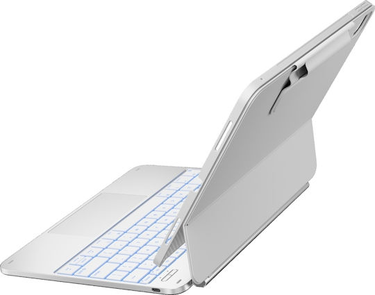 Typecase Edge Klappdeckel Robust mit Tastatur Weie (iPad Air 13 2024/2025)