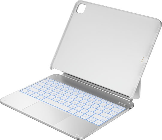 Typecase Edge Klappdeckel Robust mit Tastatur Weie (iPad Air 13 2024/2025)