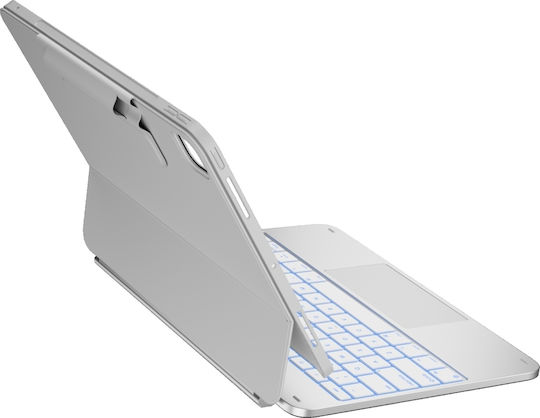 Typecase Edge Klappdeckel Robust mit Tastatur Weie (iPad Air 13 2024/2025)