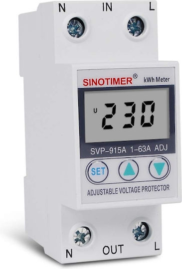 Sinotimer Instrument de Măsură pentru Panou Electric Digital pe Șină Monofazat