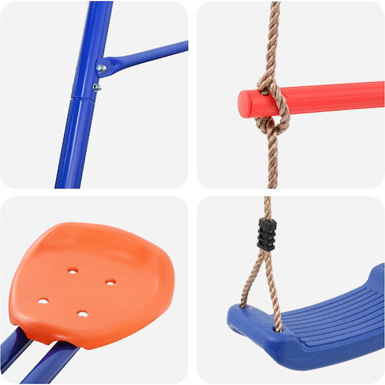 vidaXL Play Fence with Slide Multicolour for 3+ Years