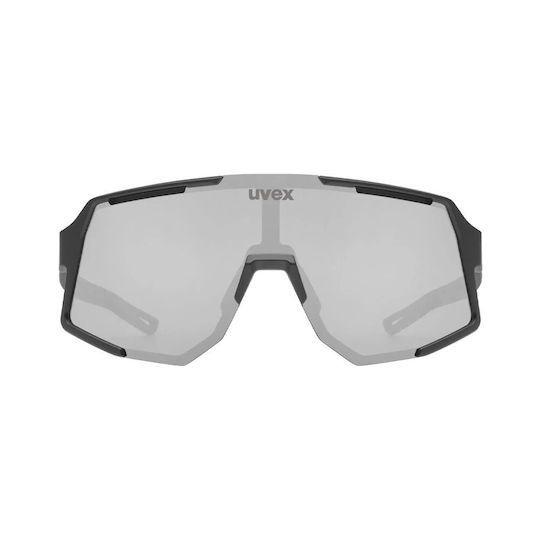 Uvex Cycling Glasses with Black Frame and Mirror Lenses