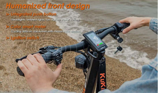 KuKirin T3 Electric Scooter with 45km/h Max Speed and 58km Range in Black Colour