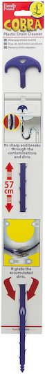 Abflussfreiheitsmittel 57 Cm Kunststoff Flexibel Blau