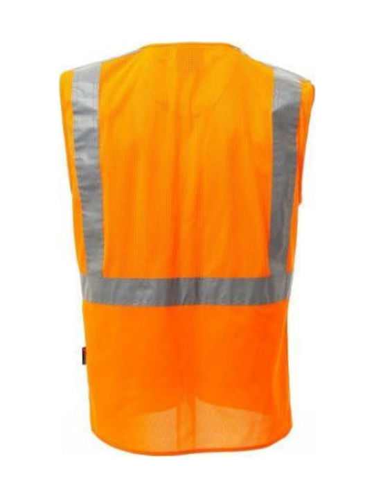 Payper Extra Mesh Ανδρικό Γιλέκο Εργασίας με Ανακλαστικές Ταινίες Πορτοκαλί