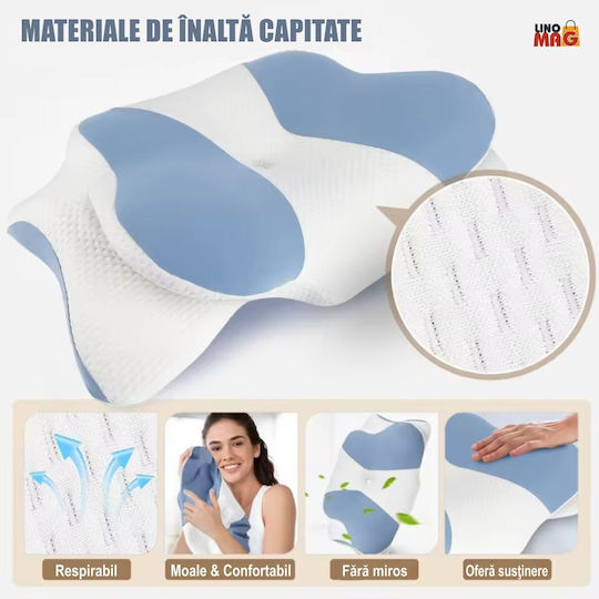 Linomag Възглавница с Memory Foam 40x65x14.5cm в Бял цвят
