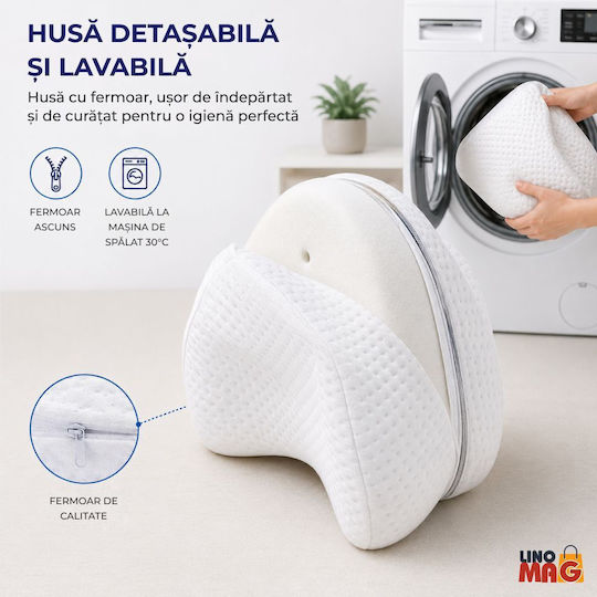 Linomag Μαξιλάρι με Memory Foam σε Λευκό χρώμα