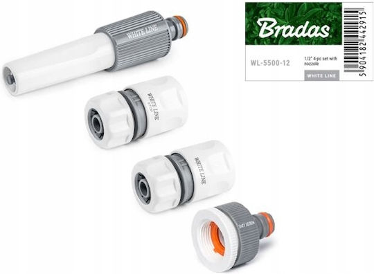 Set de 4 aspersoare pentru furtun de 1/2” White Line
