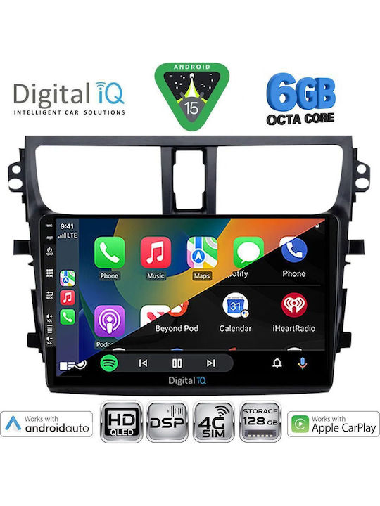 Digital IQ Car Audio System for Suzuki Celerio 2015-2021 Bluetooth USB WiFi GPS Apple CarPlay Android Auto with 9" Touch Screen