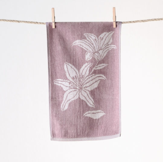 Kentia Πετσέτα Χεριών Stylish 30x50εκ. Mauve Βάρους 500gr/m²