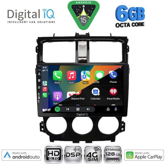 Digital IQ Ηχοσύστημα Αυτοκινήτου για Mitsubishi Colt 2013-2023 (Bluetooth/USB/WiFi/GPS/Apple-Carplay/Android-Auto) με Οθόνη Αφής 9"
