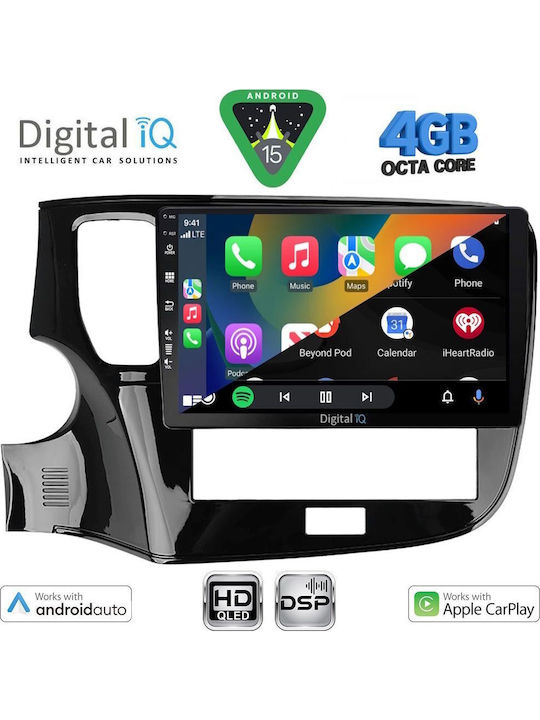 Digital IQ Car Audio System for Mitsubishi Outlander 2020-2022 Bluetooth USB WiFi GPS Apple CarPlay Android Auto with 10" Touch Screen