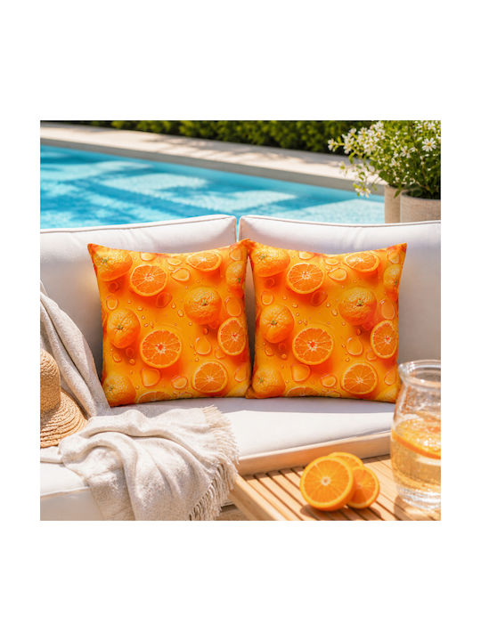 Kotonia Home Perna De Canapea Din 100% Bumbac Portocalie 50x50cm