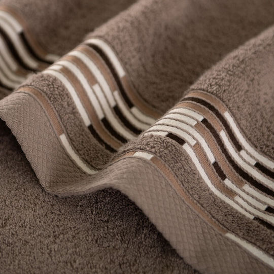 Zwoltex Πετσέτα Σώματος 70x140εκ. Dark Beige Βάρους 450gr/m²