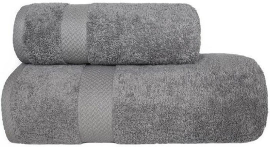 Faro Body Bath Towel 70x140cm Gray Weight 550gsm
