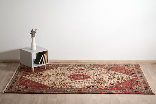 Χαλί Κλασικό Χειροποίητο Abadeh 162x248 Cm Decostar Κόκκινο Μπεζ