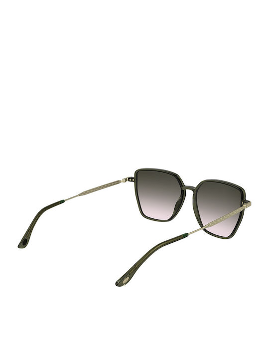 Lacoste Ochelari de Soare Pentru Femei cu Ramă Verde și Lentilă Degrade Verde